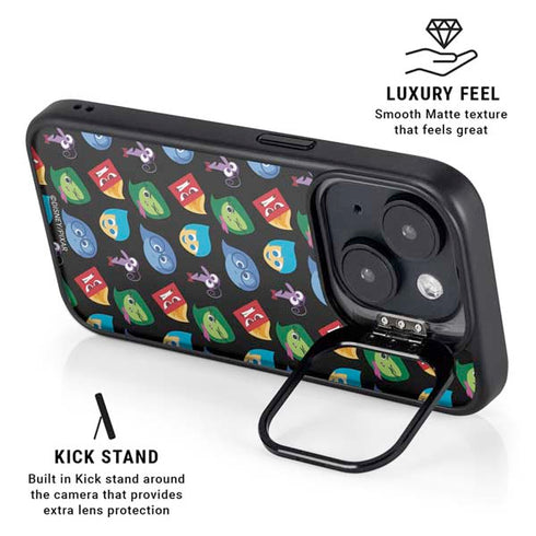 Disney Inside Out Character Pattern iPhone 14 Plus Kickstand Case