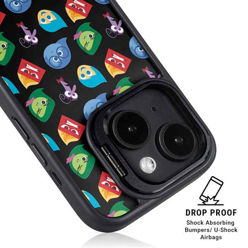Disney Inside Out Character Pattern iPhone 14 Plus Kickstand Case