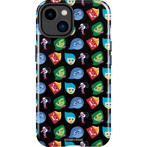 Disney Inside Out Character Pattern iPhone 15 Impact Case