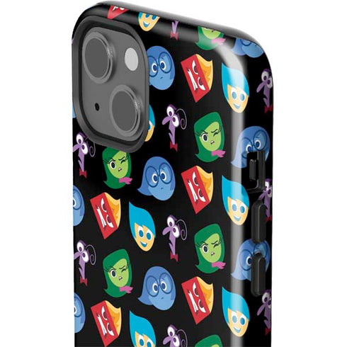 Disney Inside Out Character Pattern iPhone 15 Impact Case