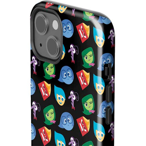 Disney Inside Out Character Pattern iPhone 15 Plus Impact Case