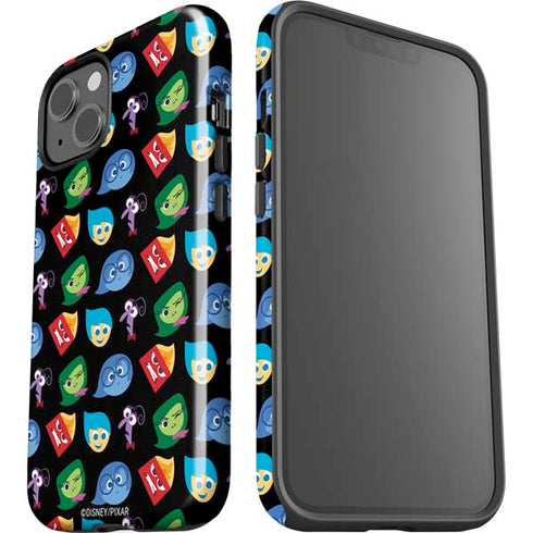 Disney Inside Out Character Pattern iPhone 15 Plus Impact Case