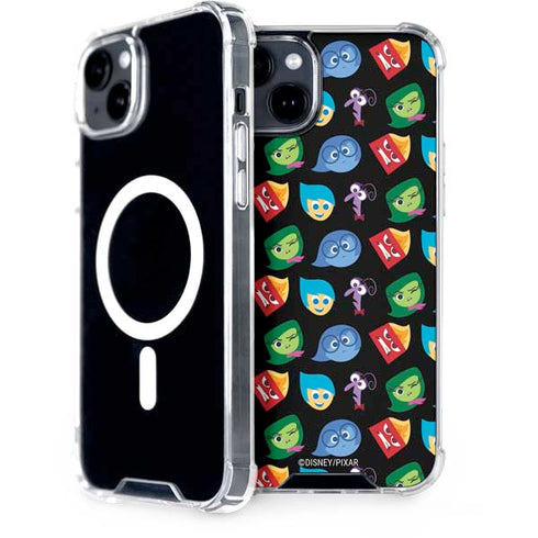 Disney Inside Out Character Pattern iPhone 15 Plus MagSafe Case