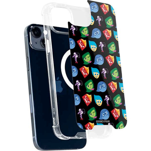 Disney Inside Out Character Pattern iPhone 15 Plus MagSafe Case