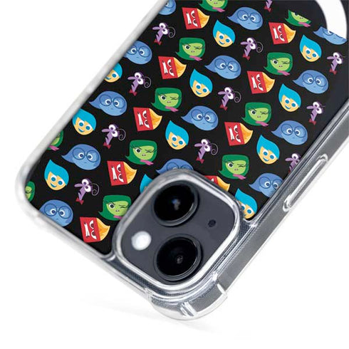 Disney Inside Out Character Pattern iPhone 15 Plus MagSafe Case