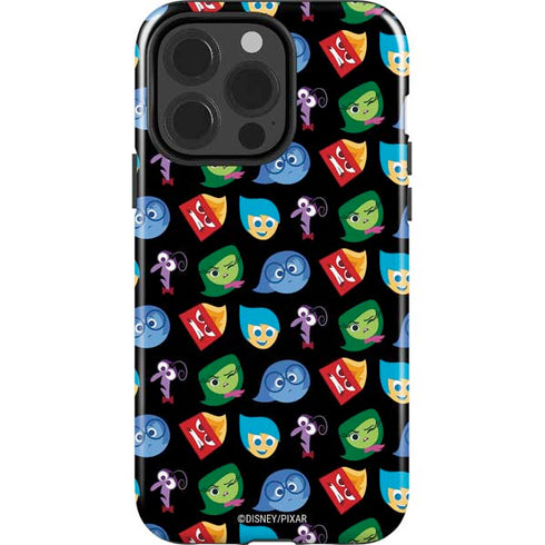 Disney Inside Out Character Pattern iPhone 15 Pro Impact Case
