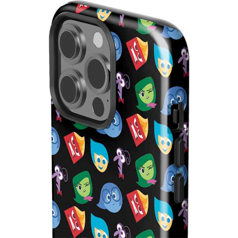 Disney Inside Out Character Pattern iPhone 15 Pro Impact Case