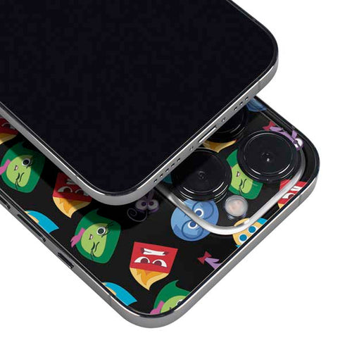 Disney Inside Out Character Pattern iPhone 15 Pro Skin