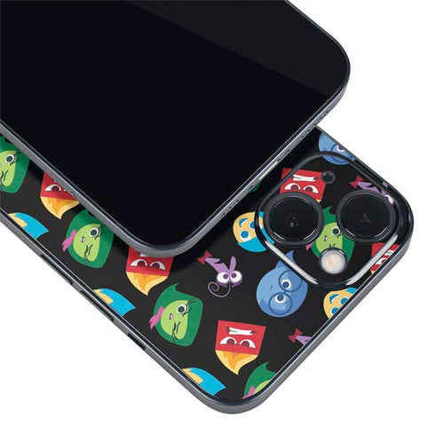 Disney Inside Out Character Pattern iPhone 15 Skin