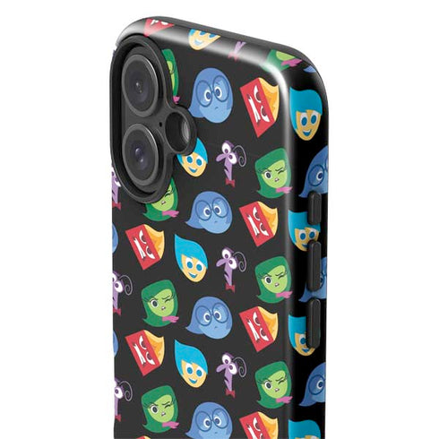 Disney Inside Out Character Pattern iPhone 16 Plus Impact Case