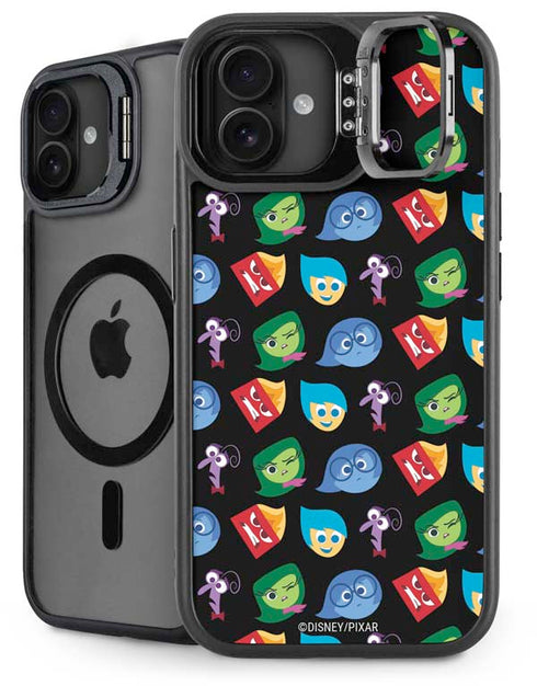 Disney Inside Out Character Pattern iPhone 16 Plus Kickstand Case