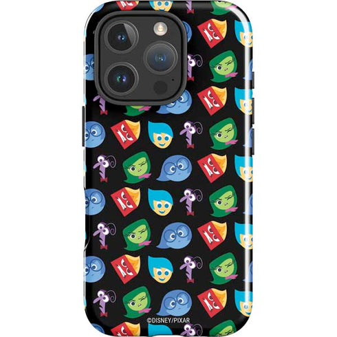 Disney Inside Out Character Pattern iPhone 16 Pro Max Impact Case