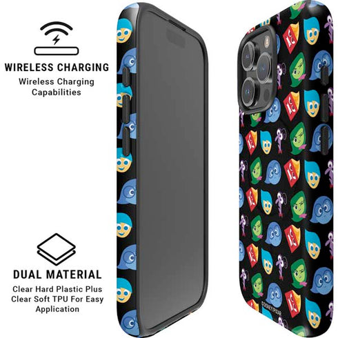 Disney Inside Out Character Pattern iPhone 16 Pro Max Magsafe Impact Case