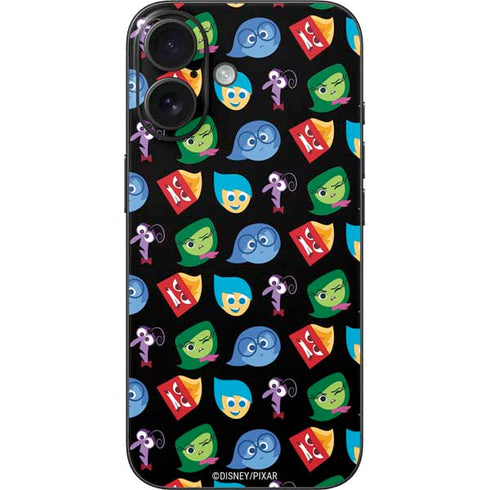 Disney Inside Out Character Pattern iPhone 16 Skin