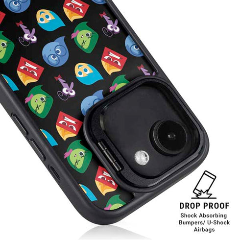Disney Inside Out Character Pattern iPhone 16e Kickstand Case