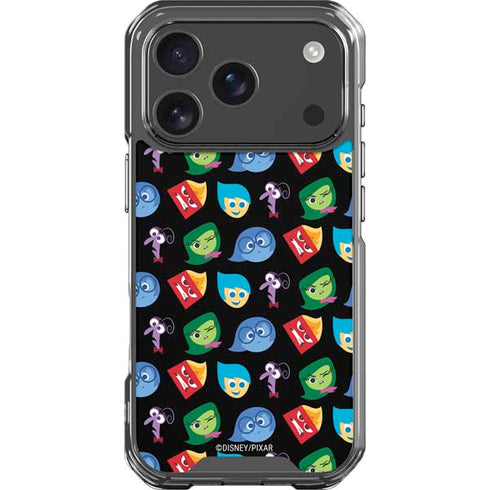 Disney Inside Out Character Pattern iPhone 18 Pro Clear Case