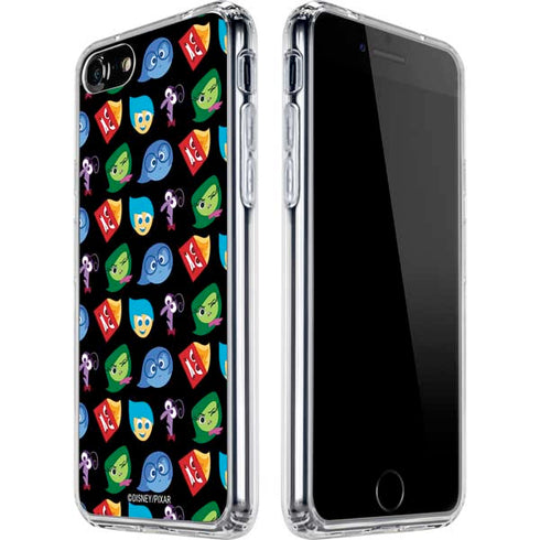 Disney Inside Out Character Pattern iPhone SE (2nd & 3rd Gen) Clear Case
