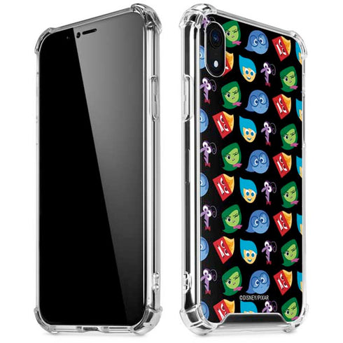 Disney Inside Out Character Pattern iPhone XR Clear Case