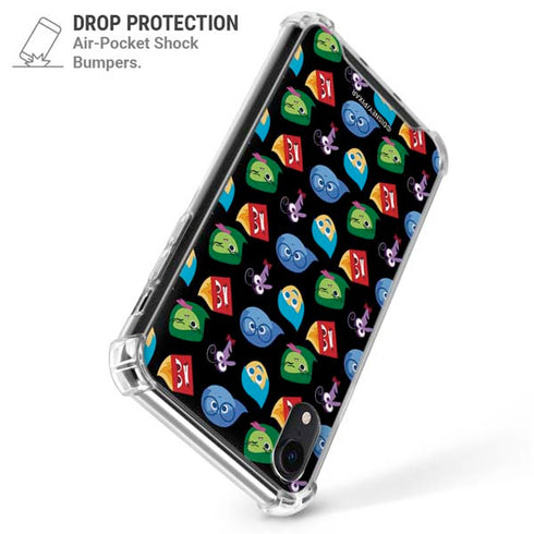 Disney Inside Out Character Pattern iPhone XR Clear Case