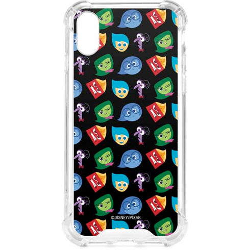 Disney Inside Out Character Pattern iPhone XS Clear Case