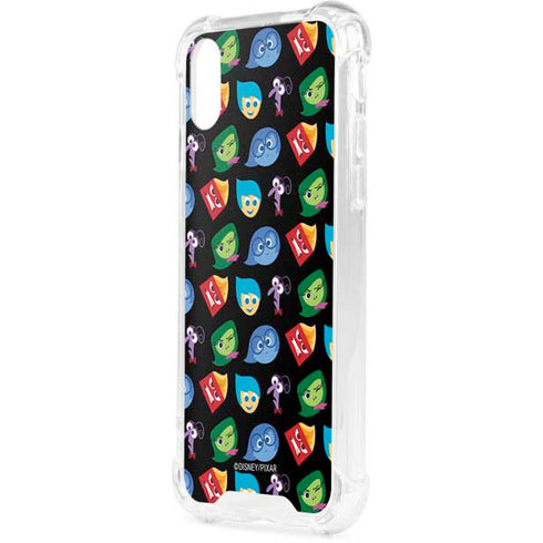 Disney Inside Out Character Pattern iPhone XS Clear Case