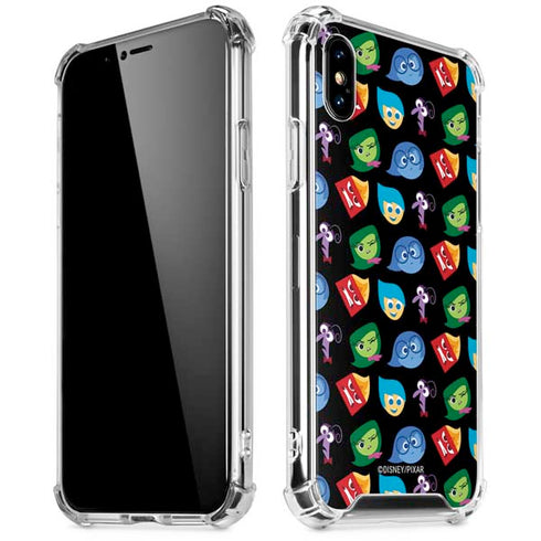 Disney Inside Out Character Pattern iPhone XS Max Clear Case