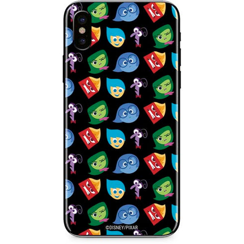 Disney Inside Out Character Pattern iPhone XS Skin