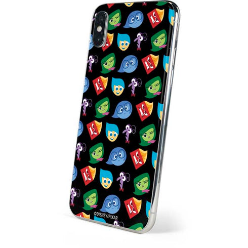 Disney Inside Out Character Pattern iPhone XS Skin