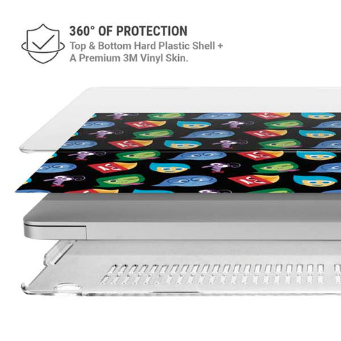 Disney Inside Out Character Pattern MacBook Pro 13in (2020) Case plus Skin