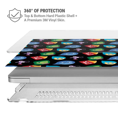 Disney Inside Out Character Pattern MacBook Pro 14in (2021-24) Case plus Skin