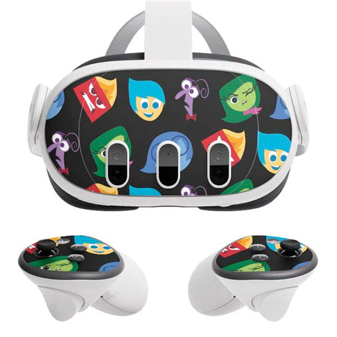 Disney Inside Out Character Pattern Meta Quest 3 Skin