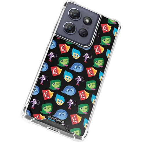 Disney Inside Out Character Pattern Moto G Play 5G (2025) Clear Case