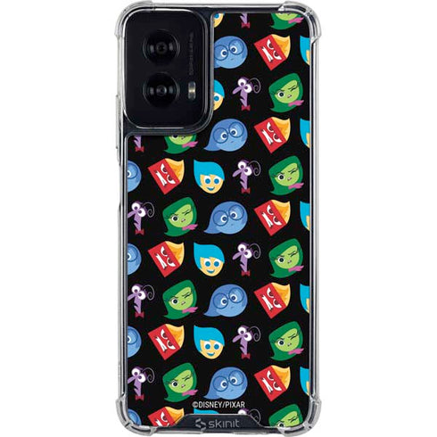 Disney Inside Out Character Pattern Moto G Power 5G (2024) Clear Case