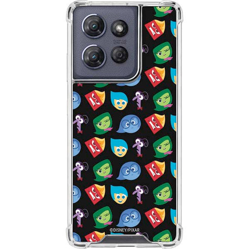 Disney Inside Out Character Pattern Moto G Power 5G (2025) Clear Case
