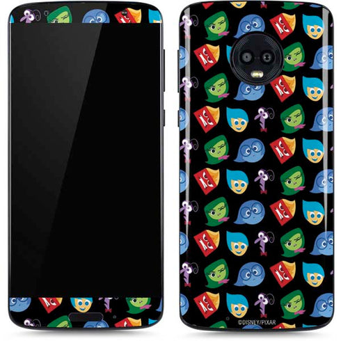 Disney Inside Out Character Pattern Moto G6 Skin
