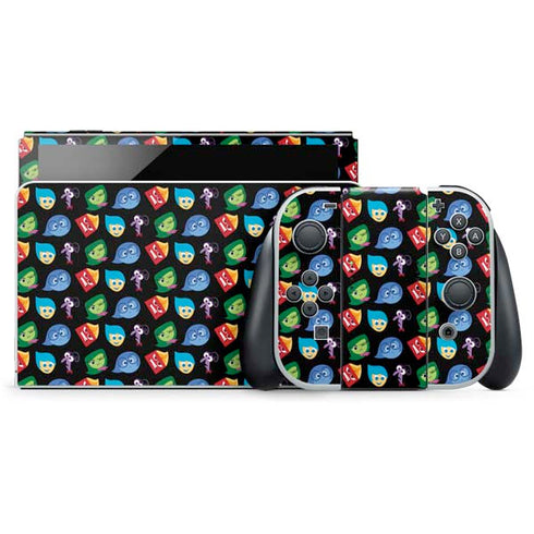 Disney Inside Out Character Pattern Nintendo Skins
