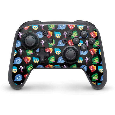 Disney Inside Out Character Pattern Nintendo Switch Pro Controller Skin
