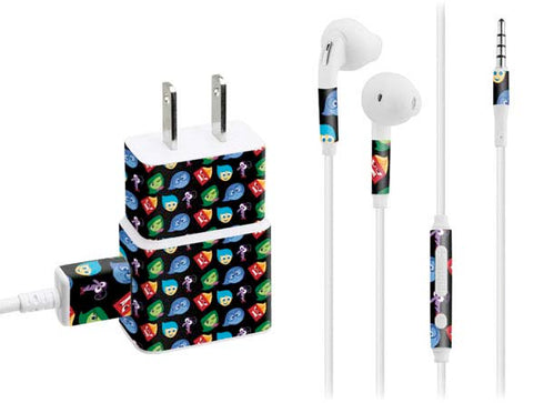 Disney Inside Out Character Pattern Phone Charger Skin