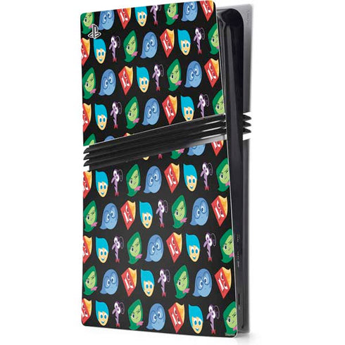 Disney Inside Out Character Pattern PS5 Pro Console Skin