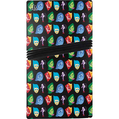 Disney Inside Out Character Pattern PS5 Pro Console Skin