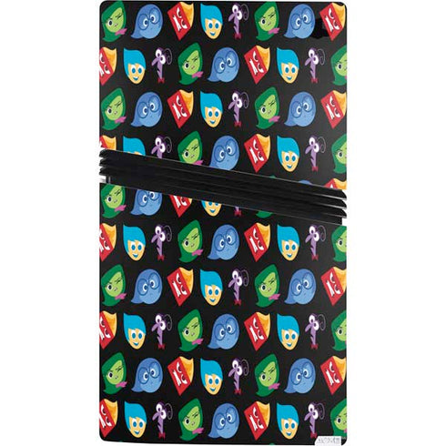 Disney Inside Out Character Pattern PS5 Pro Console Skin