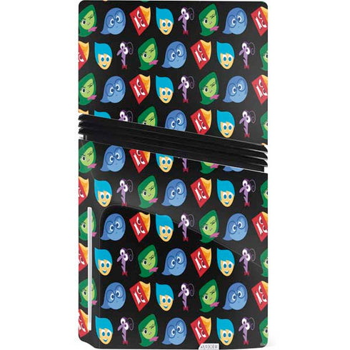 Disney Inside Out Character Pattern PS5 Pro Disk Bundle Skin
