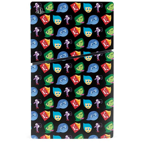 Disney Inside Out Character Pattern PS5 Slim Disk Bundle Skin