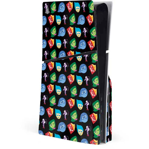 Disney Inside Out Character Pattern PS5 Slim Disk Console Skin