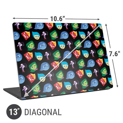 Disney Inside Out Character Pattern Universal Laptop 13in (10.6 x 7.6in) Skin