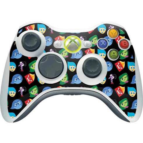Disney Inside Out Character Pattern Xbox 360 Wireless Controller Skin