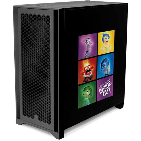 Disney Inside Out Character Portraits Corsair 4000D Tempered Glass Mid-Tower ATX Case Skin