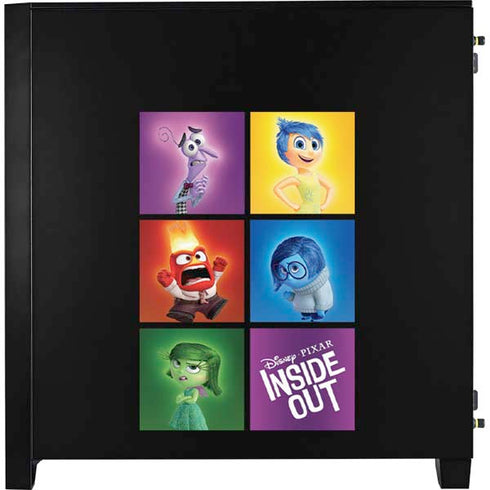 Disney Inside Out Character Portraits Corsair 4000D Tempered Glass Mid-Tower ATX Case Skin