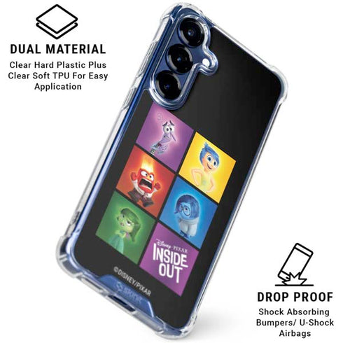 Disney Inside Out Character Portraits Galaxy S25 Clear Case