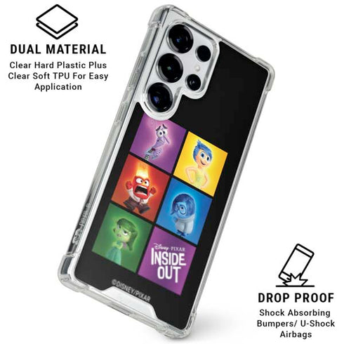 Disney Inside Out Character Portraits Galaxy S26 Ultra Clear Case
